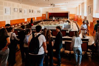 Vernissage de l'exposition civique réalisée par les élèves de Terminale - Lycée Saint Charles