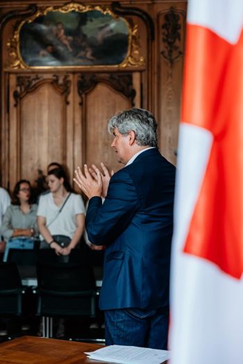Vernissage de l'exposition civique réalisée par les élèves de Terminale - Lycée Saint Charles
