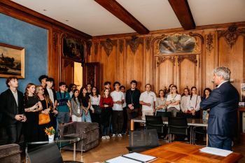 Vernissage de l'exposition civique réalisée par les élèves de Terminale - Lycée Saint Charles