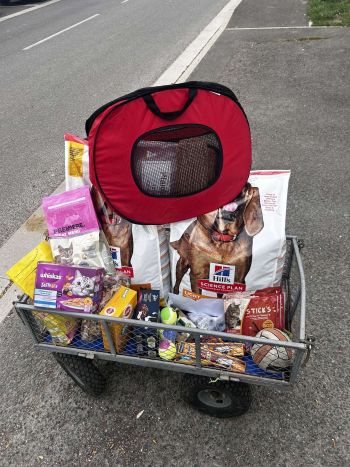 Collecte de dons pour la SPA organisée par les élèves de CAP AEPE - Lycée Saint Charles