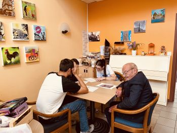 Echange inter-générationnel avec la classe de 1ère Bac Pro AEPA - Lycée Saint Charles
