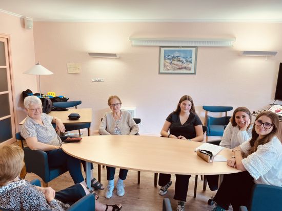 Echange inter-générationnel avec la classe de 1ère Bac Pro AEPA - Lycée Saint Charles