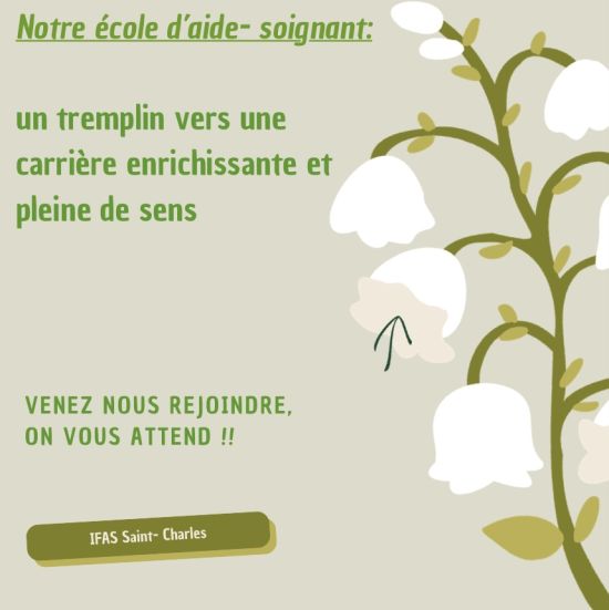 Rejoignez l'IFAS Saint Charles pour devenir aide-soignant(e) - Lycée Saint Charles